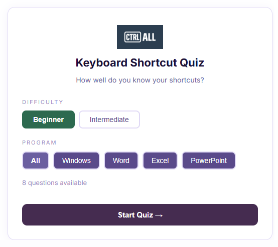 Example quiz
